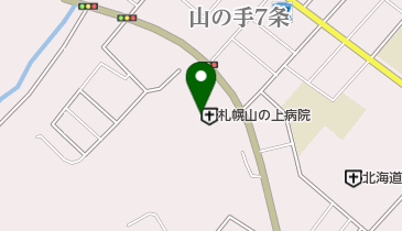 札幌山の上病院の地図画像