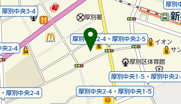 新札幌循環器病院の地図画像