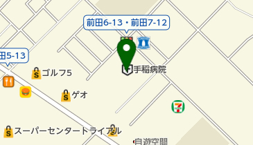 手稲病院の地図画像