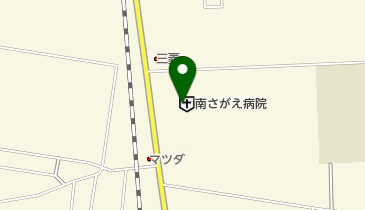 南さがえ病院の地図画像