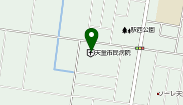 天童市民病院の地図画像