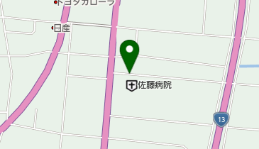 佐藤病院の地図画像