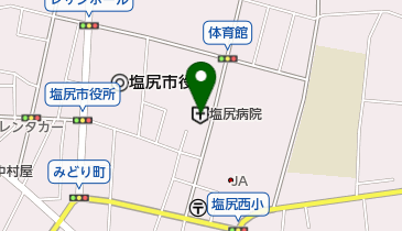 塩尻病院の地図画像