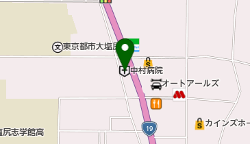 中村病院の地図画像