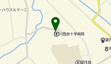 川西赤十字病院の地図画像