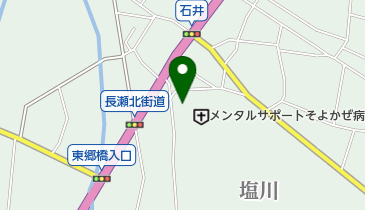 メンタルサポートそよかぜ病院の地図画像