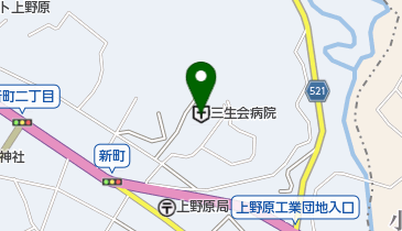 三生会病院の地図画像