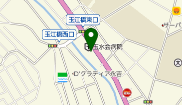 玉水会病院の地図画像