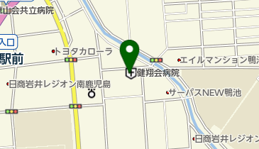 健翔会病院の地図画像