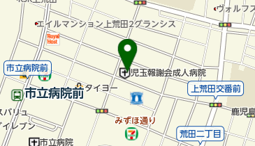 新成病院の地図画像