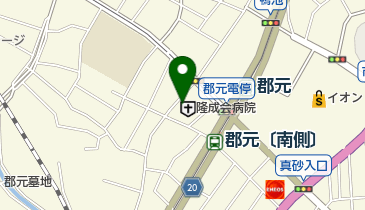 隆成会病院の地図画像