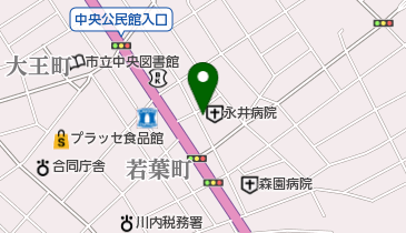 永井病院の地図画像