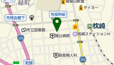 尾辻病院の地図画像