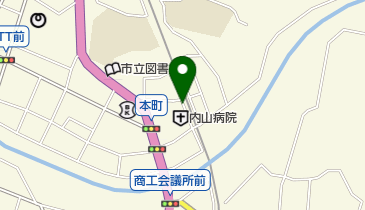 内山病院の地図画像