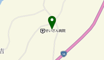 せいざん病院の地図画像