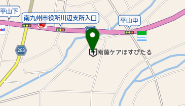 南薩ケアほすぴたるの地図画像