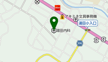 湯田内科病院の地図画像