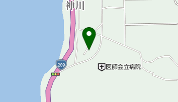 肝属郡医師会立病院の地図画像