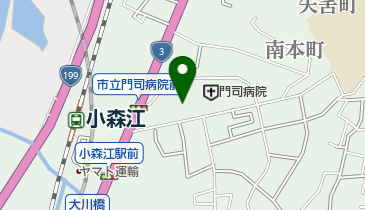 北九州市立門司病院の地図画像