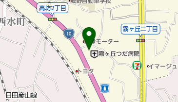 霧ヶ丘つだ病院の地図画像