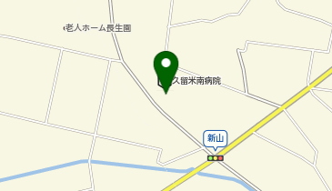 久留米南病院の地図画像