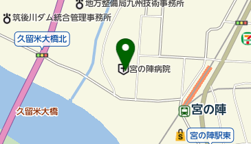 宮の陣病院の地図画像
