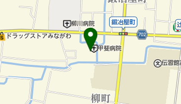 甲斐病院の地図画像