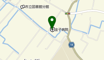 金子病院の地図画像