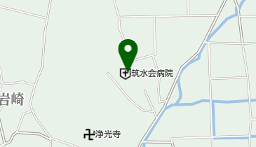 筑水会病院の地図画像