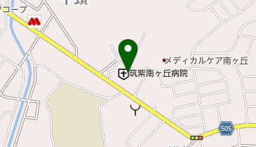 筑紫南ケ丘病院の地図画像