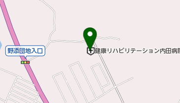 健康リハビリテーション内田病院の地図画像