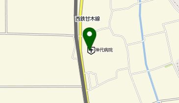 神代病院の地図画像