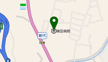 横田病院の地図画像