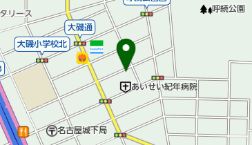 あいせい紀年病院の地図画像