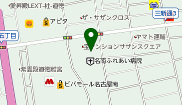 名南ふれあい病院の地図画像