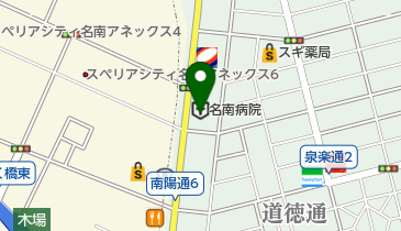 名南病院の地図画像