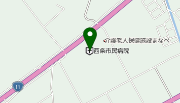 西条市民病院の地図画像