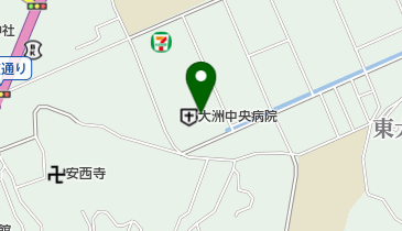 大洲中央病院の地図画像