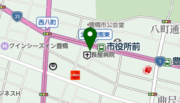 長屋病院の地図画像