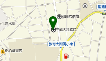三嶋内科病院の地図画像
