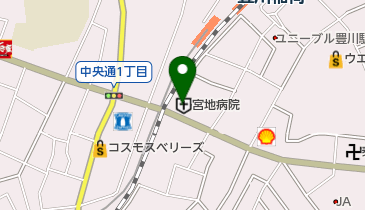 宮地病院の地図画像