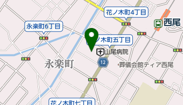 山尾病院の地図画像