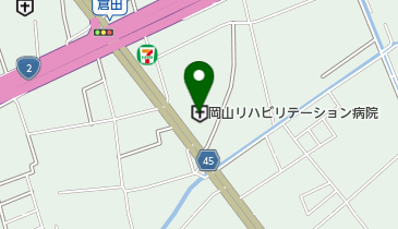 岡山リハビリテーション病院の地図画像