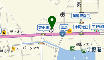 玉野中央病院の地図画像