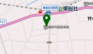 薬師寺慈恵病院の地図画像