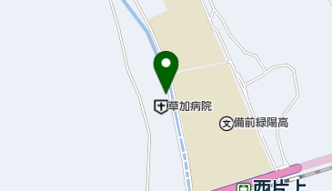 草加病院の地図画像