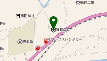 津山中央まにわ病院の地図画像