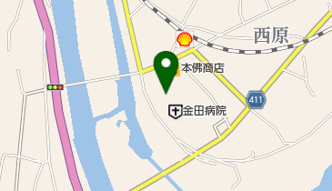 金田病院の地図画像