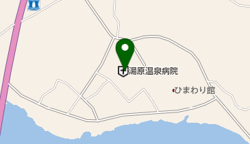 真庭市国民健康保険湯原温泉病院の地図画像