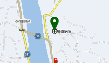 柵原病院の地図画像